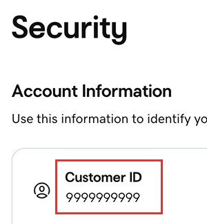 find customer number