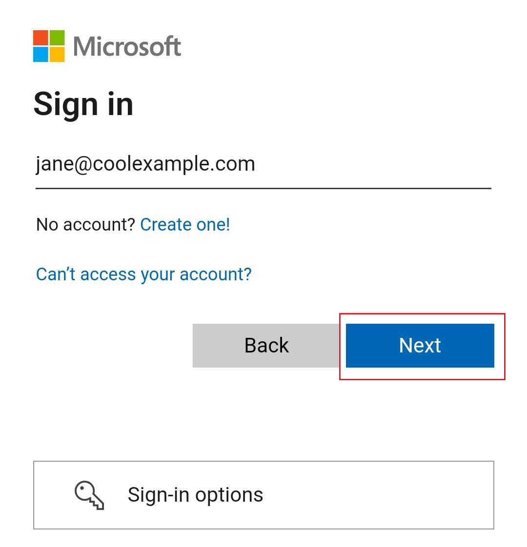 Microsoft登入