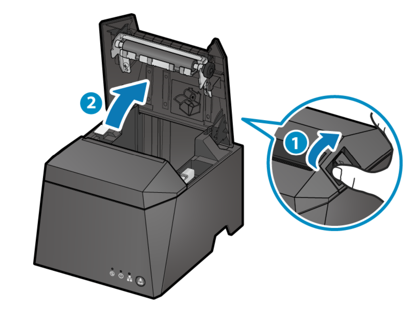 open the paper compartment