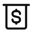 Icon of a dollar symbol