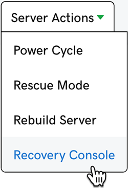 click Recovery Console