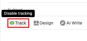 The Track selected and highlighted.