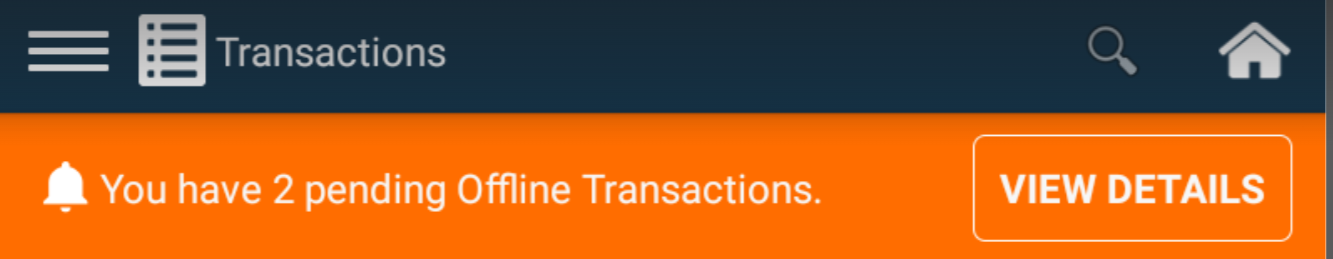 Offline payments banner