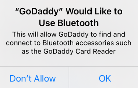 Allow Bluetooth