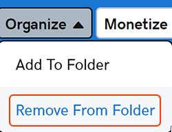 remove domain from folder