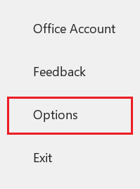 select options