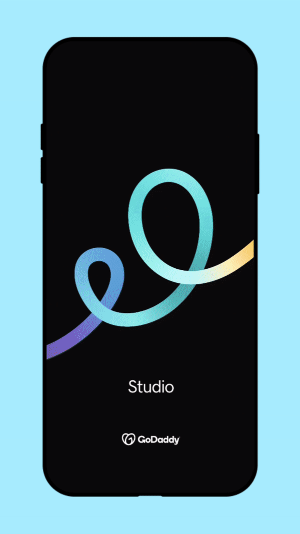 Abonnieren Sie GoDaddy Studio PRO unter iOS