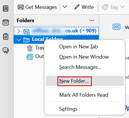 Create new folder