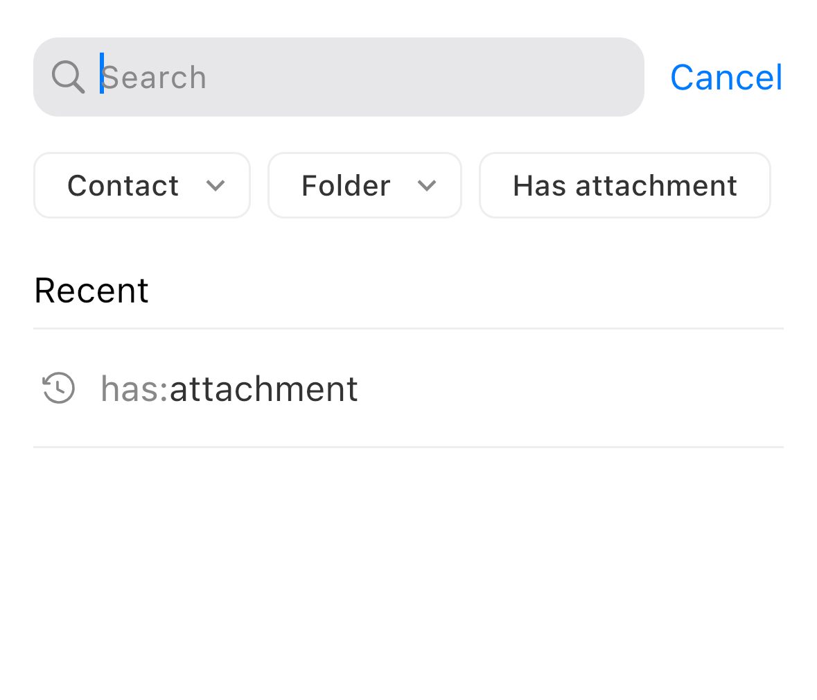 The search bar in the Titan mobile app.