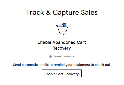 abandoned cart recovery