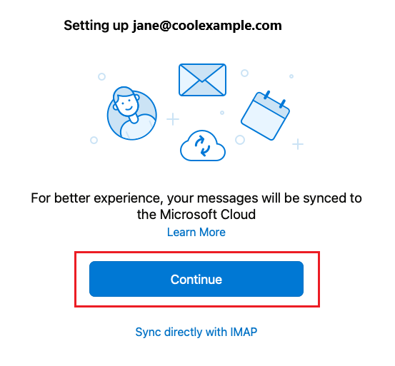 Sincronizar a la nube de Microsoft