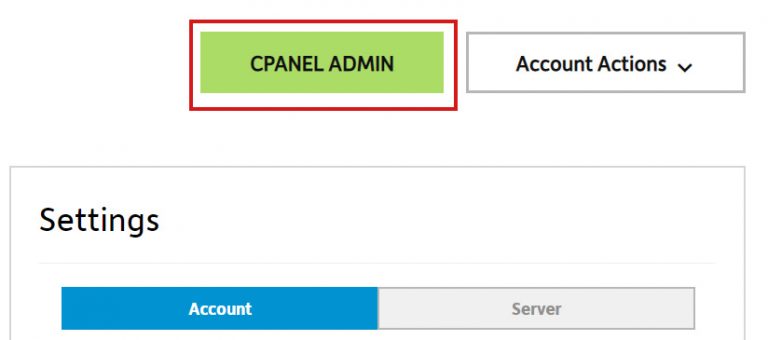 cPanel Admin