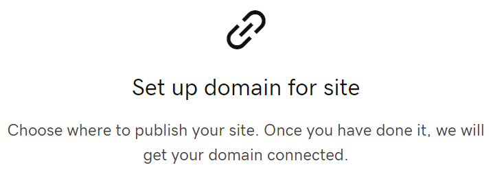 Set up domain for site
