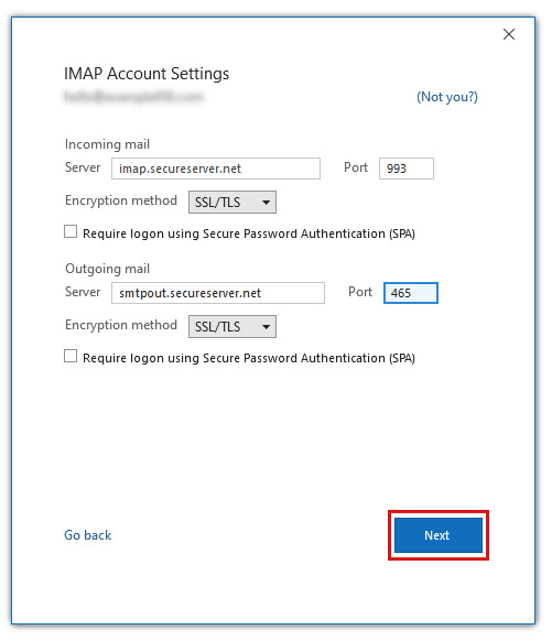 Incoming Mail Settings