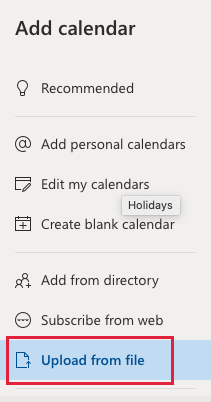 create blank calendar