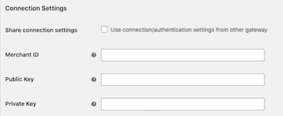 Photo of the Braintree plugin connection settings