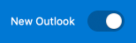 新的Outlook切換開關