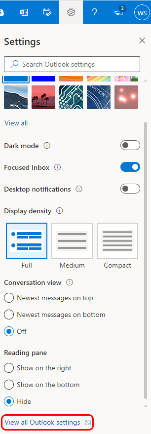 Settings Menu