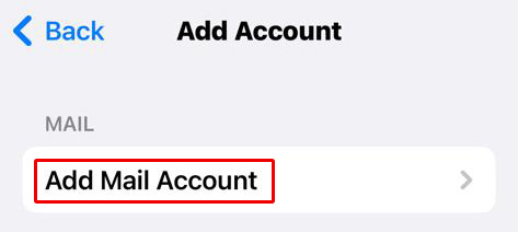 Add Mail Account