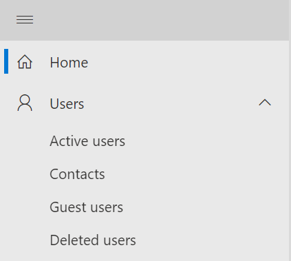 Select Active users in Admin Microsoft