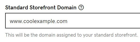 Enter Custom Domain