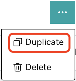 Duplicate option in service dropdown menu