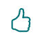 The thumbs up icon used for the Not spam button.