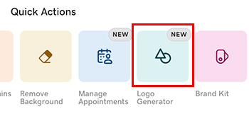 Select Logo Generator on mobile