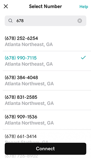 Connect business number