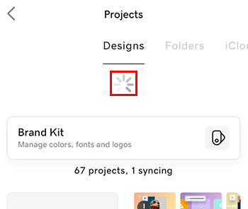 Projects are loading