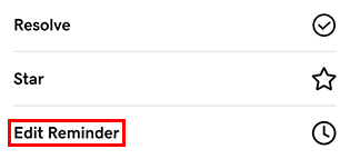 Edit a reminder in iOS