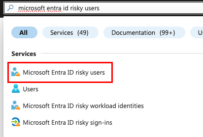 The list of search results.