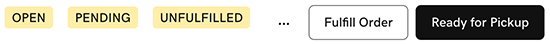 Order status is ready for pickup