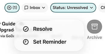 Mark as resolved