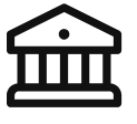 Icon of a bank