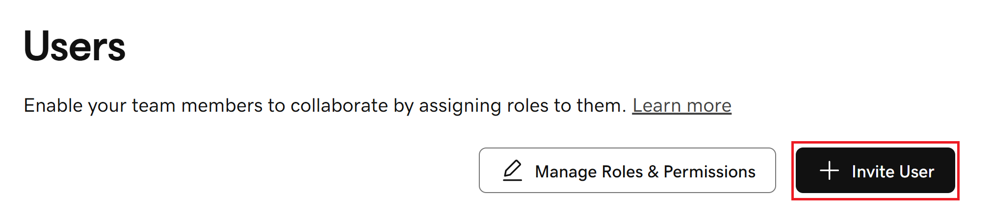 web user invitation in Commerce Home