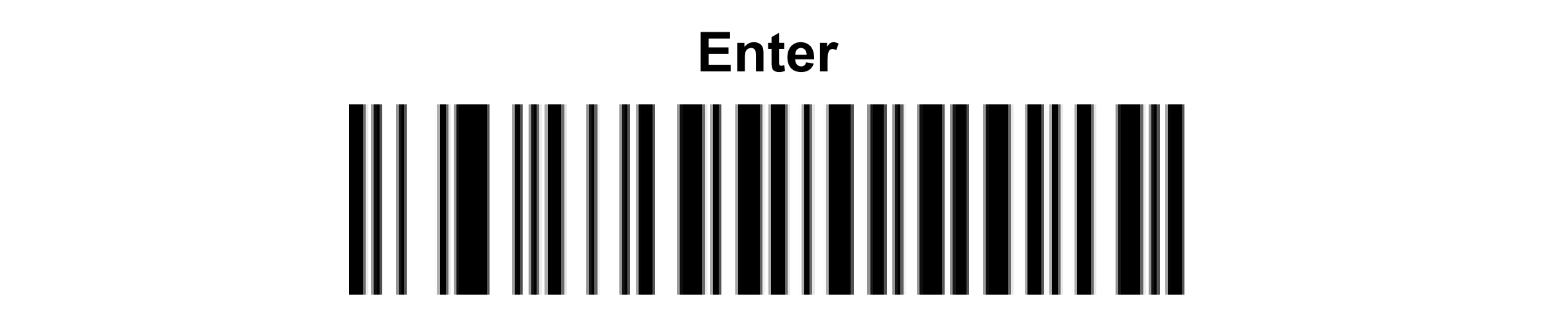 Carriage Return barcode for a Unitech scanner