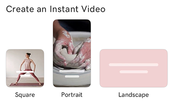 Choose a layout for your Instant Video