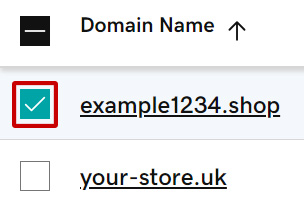 Select Domain