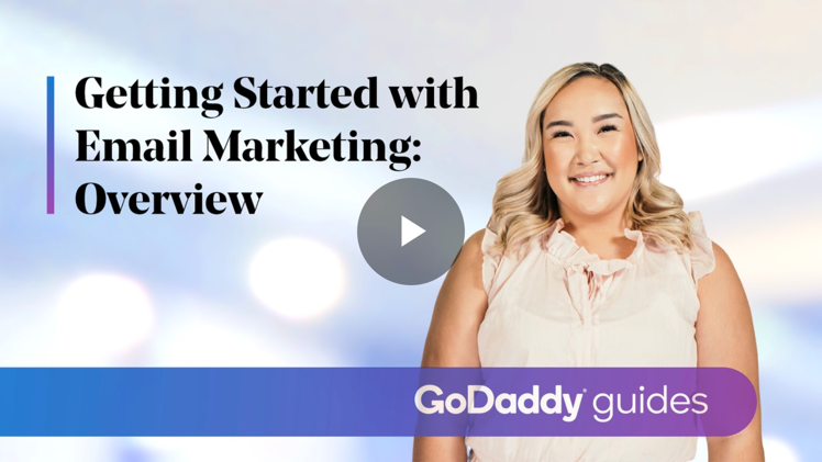 Thumbnail to the Getting started with email marketing how-to video course.