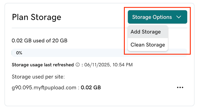 Storage Options
