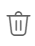 Empty folder icon, trash can