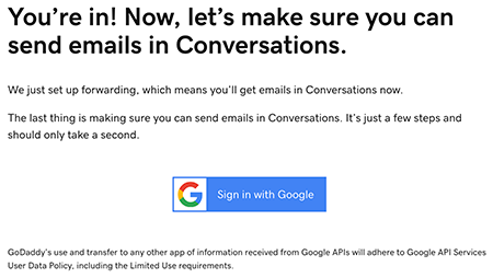 Sign in with Google