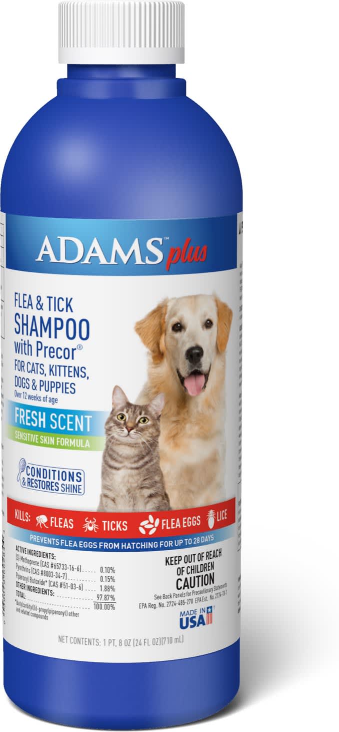adams flea & tick shampoo - pawp