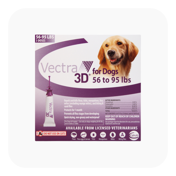 vectra 3d flea & tick spot treatment - pawp