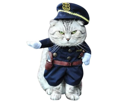 police cat halloween costume