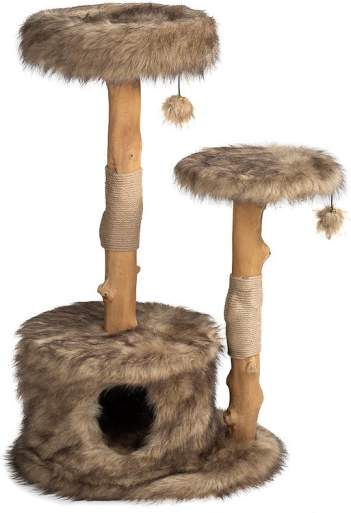 Mau Lifestyle Alba 43-in Modern Wooden Cat Tree & Condo