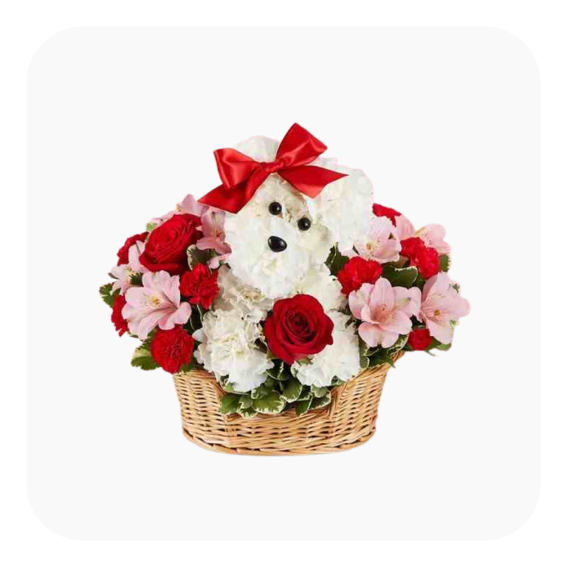 1800flowers love pup basket - pawp