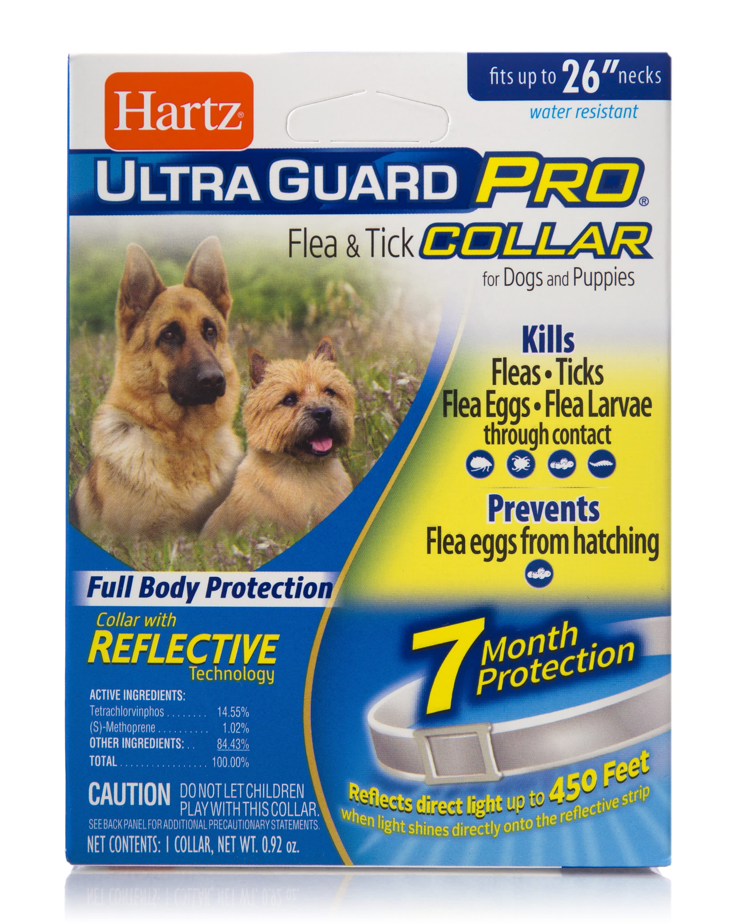 hartz ultra guard pro flea & tick dog collar - pawp