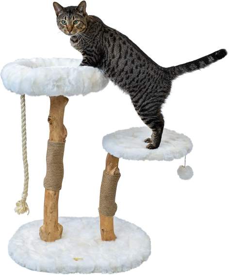 Mau Lifestyle Rizzo 32-in Modern Wooden Cat Tree